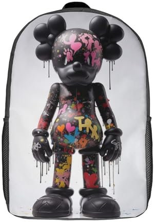LMYmoney Kinder-Rucksack von Kaws Kaw Hypebeast für Jungen und Mädchen, Kinderrucksack, Reiserucksack, Schultasche für Teenager, 43,2 cm