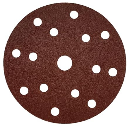 HOTCKB 50tlg Schleifpapier Scheiben Ø 150mm Schleifpapi Klett 15 Loch Exzenterschleifer Körnung 80