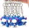 porte clef porte cle personnalisable Plusieurs porte-clés ours bleu