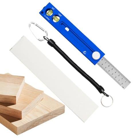 Holzanreißlineal,Verschiebbar multifunktional,Schiebe-Anreißlineal Mit - Für Bau, Werkstatt, Hobby, Rahmenbau, Möbel, Schränke, Tischlerarbeiten, Schwalbenschwanz-, Zapfen- und Schlitzarbeiten