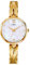Dugena Damen-Armbanduhr 4460669 Elin, Quarz, perlmuttfarbenes Zifferblatt, Edelstahlgehäuse, Mineralglas, Edelstahlhalbspange, Drückerfaltschließe, 3 bar