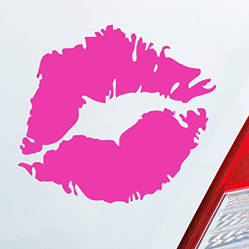 Hellweg Druckerei Kussmund Kiss Lips Mund Knutscher Auto Aufkleber Sticker Heckscheibenaufkleber