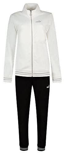 PUMA Unisex Ws Full-Zip Suit Trainingsanzug, Weiß White Bla, XL