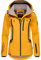 MARIKOO Damen Softshelljacke wasserdichte Funktionsjacke mit Abnehmbarer Kapuze Mount-Cho-Oyu Amber Yellow Gr. M