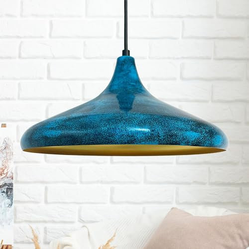 bamyum Hängelampe Esstisch Wohnzimmer Ocean Ø35 cm, Champion Hängelampe Industrial Vintage, Küchenlampe Hangend Vintage Pendelleuchte Wohnzimmer Schlafzimmer Hängeleuchte Esstisch Küchenlampe Vintage