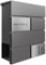 Briefkasten Manufaktur Design Briefkasten Kant Edition mit Zeitungsfach - Elegance 3 individuell mit Ihrem Namen & Hausnummer (DB 703 eisenglimmer)