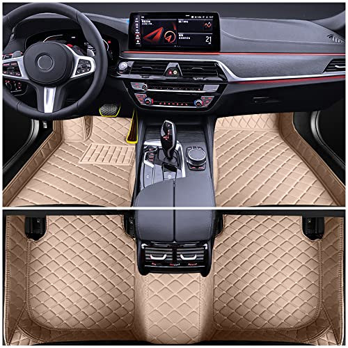Auto Fußmatten für BMW X3 E83 2005-2010 Allwetter Fussmatten Innenraum Zubehör Fussmatten,Beige