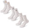 Made by Nami [VERBESSERT Retro Tennis-Socken 3-er Set - Weiße Unisex Sport-Socken mit Print - 3 Paar Atmungsaktive Crew Socks Baumwoll-Socken (DE/NL/SE/PL, Numerisch, 35, 40, Regular, Regular, Set 4)