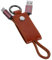 Artibetter Fast Charging USB Cable Key Holder with Charging Cable Type c Cable and Key Ring USB c Keychain USB Charging Cable Phone Charm Kawaii Key Chain Clasp Key Chain for Key Fob Brown