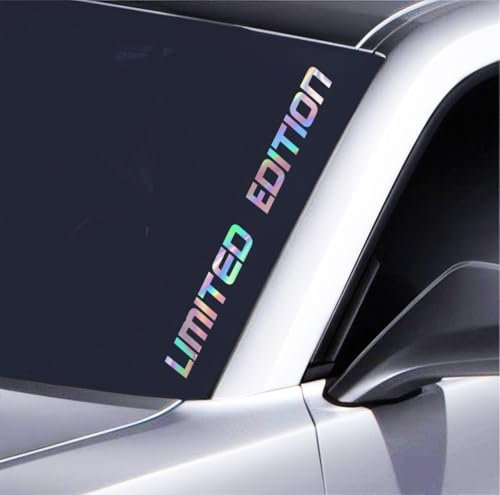 JDM Autoaufkleber Frontscheibe Limited Edition Tuning Sticker 55x4cm Windschutzscheibe Aufkleber Auto Deko für Tuning Fans wetterfest & langlebig JDM Style Auto Sticker, Hologramm