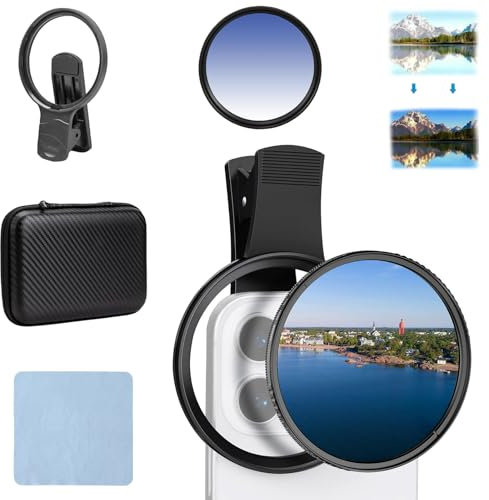 Tragbares Polarisationskameraobjektiv Für Smartphones, 52mm/67mm Clip-On-Handy-Filter Polarisationsfilter, Reduziert Blendung,Intensiviert Farben (67mm)