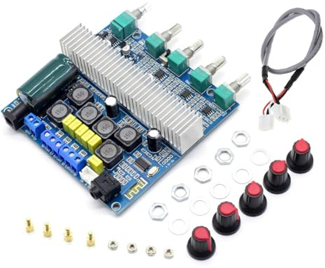 Fangxuee CA-3169B HiFi USB Bluetooth 5.0 TPA3116 Subwoofer Amplifier Board Audio 2.1 Channel Power Amplifiers 2x50W+ 100W