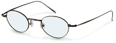 Rodenstock Oval Titan Brillen in Brown für Unisex, Brille mit Sehstärke, optional mit Sonnenbrillen tönung oder Blaulichtfilter (Modell R4792)