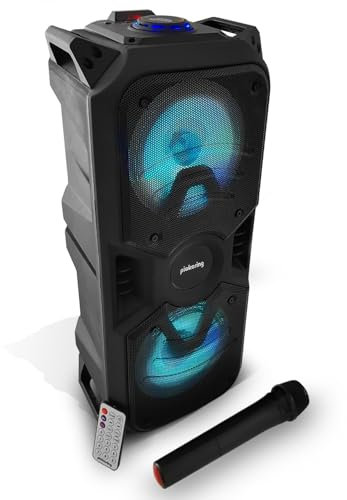 Enceinte Autonome High Power LED RVB 400W USB/BT/SD/FM + Micro sans Fil - Pickering CX6