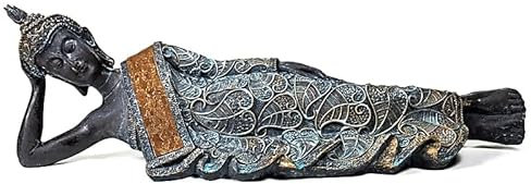 Panotophia Liegender Buddha in antikem Look Thailand - 550 g; 37x9x11 cm