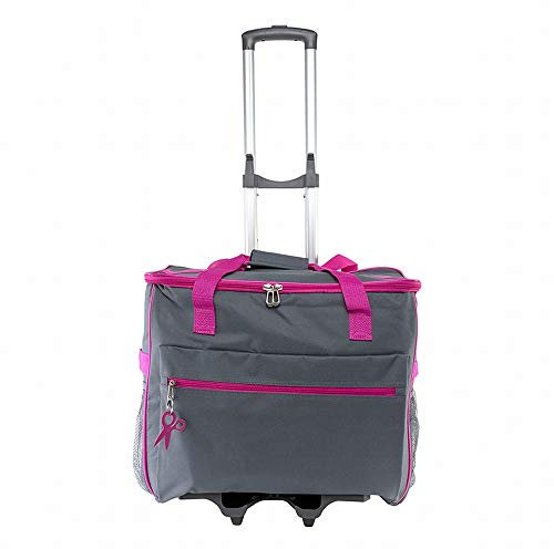 Hemline Nähmaschinen-Trolley M für optimalen Schutz Strapazierfähig großzügiger Stauraum für Standard-Nähmaschinen (44 x 20 x 36 cm)