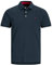 Jack & Jones Jjepaulos Polo Ss Noos Polo, Hombre, Navy Blazer Detail:tonal/True Red/Slim, M