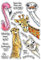 Animals is Watching You Stanzschablonen und Stempel-Sets für Kartenherstellung, Giraffe, Flamingo, Hunde, Schlangen, transparenter Gummistempel, Metall-Stanzformen für DIY Scrapbooking