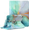 FINTIE Rotating Case for iPad Air 11 inch (2025/2024) M3/M2, iPad Air 5th/4th Generation (2022/2020) - [360 Rotating] Adjustable Stand Cover with Pencil Holder, Emerald Marble