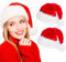 ZACUDA 2 Stück Weihnachtsmütze Plüsch Weihnachts Mütze mit Pelzrand Rot Nikolausmütze Weihnachtsmann Mütze Weihnachtskostüm Zubehör für Rollenspielpartys, Weihnachtsfeiern, Geburtstage-30 * 43cm