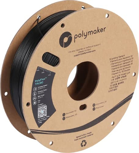 Polymaker PolyFlex TPU-90A Schwarz - 1,75mm - 750g