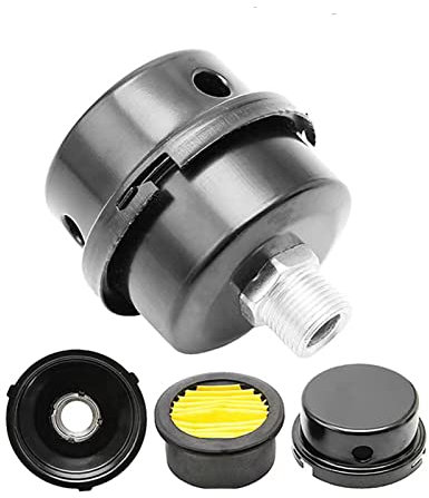 HL018200AV Air Compressor Silencer Filter Metal 20mm Thread (1/2PT 20mm) Fits Campbell Hausfeld Husky Sears Air Compressor