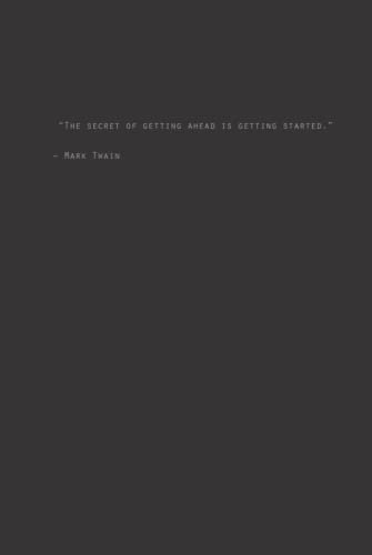Motivational Notebook Hardcover_black: 150 blank-pages-journal with motivational quotes to inspire your projects and everyday life