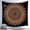 EHOMERY Wandteppich Klein Orientalisch Multicolored Wandtuch Bunt Boho-Mandala Wandbehang Vertikal Tapisserie Bibliothek Wandbehang Deko Wandschmuck Groß Wanddekoration 130X150Cm