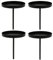 Kerzenhalter aus massivem Metall für Adventskranz - Adventskranzstecker - Kerzenhalter für Adventskranz - Kerzenteller für Adventskranz - Adventskerzenhalter Größe Ø 8 cm mit Rand/H 10 cm