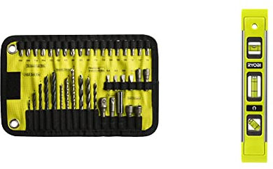 Ryobi RAK40RM Roll Mat Kit (40 Piece) & RTL23CM 230mm Torpedo Level