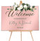 Welcome to Our Wedding Sign Personalised Wedding Entrance Sign Custom Welcome Weddings Signs Mirror Acrylic Guide Plaque Weddings Mirror Signs(Rose Gold S Design 1)