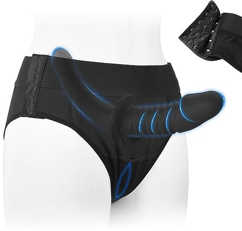 BDSMLOVE Juguete sexual extremadamente duro para mujeres, arnés para pene, consolador doble con arnés, consolador de silicona líquida, consolador para pene, arnés para mujeres