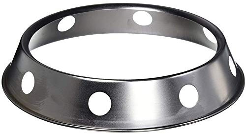 Peowuieu Supporto universale per wok Ring/base rotonda metallizzata universale, misura per fornelli a gas