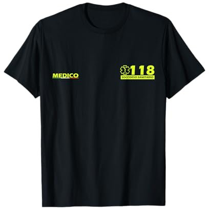 MEDICO, SOCCORSO SANITARIO 118 ( SCRITTA SUL FRONTE) Maglietta