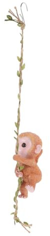 OFFSCH Hängende Affenfigur aus Harz Niedliches Affenornament für Garten Innenbereich Charmante Affendekoration für Baum Zartes Kompaktes Design für Stilvolle Gartenaccessoires