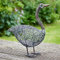 Paper High Guska the Standing Duck Wire Garden Ornament - Outdoor Decoration - Metal Sculpture - Garden Accessory - Recycled Metal - For The Garden