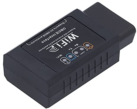 WiFi- für OBD2-Codeleser, Professioneller Auto-Fehlerscanner-Adapter für die Autodiagnose, Schwarz