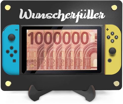 Gamer Geldgeschenk, Gaming Zimmer Deko - Geld Geschenke aus Holz inkl. Ständer - Gamer Deko Gaming, Gaming Geschenkideen