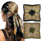 vimate Sei Kopftuch für Damen Haar- Sommer 35 X 35 Zoll schwarz dunkelgrün Paisley Satin Hals Bandana Schals zum Schlafen (2 Pack-A)