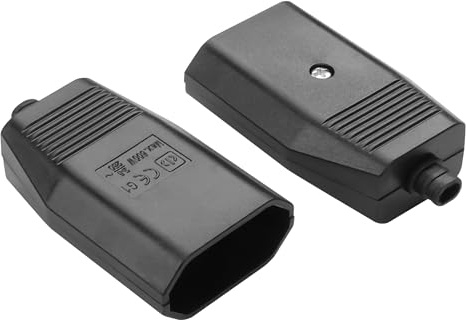YAODHAOD 2 Stück Schuko Stecker Flachstecker Eurostecker Flach 220-250V 2,5A Stromstecker(Kupplung)