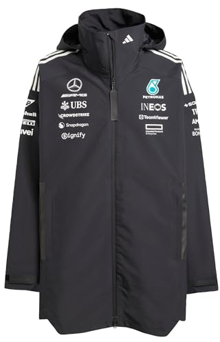 adidas Herren MERCEDES - AMG PETRONAS FORMULA ONE TEAM TEAM MYSHELTER MEN, black/white, M