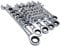 HOHXEN 21pcs Ratchet Wrench Combination Spanners Set Metric MM Gear Box Open End 6-32mm Chrome Vanadium Steel