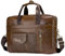 SPAHER Sacoche Ordinateur Cuir Cartable Cadeau 15,6 Pouces Porte Document Sac Bandoulière Sac à Main Sacoche Affaire Serviette Business