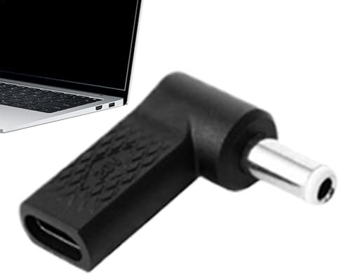 USB C PD to DC Barrel Adapter - High Compatibility Charging Adapter Plug Ring Barrel Plug to USB C Adapter,Lightweight Charging Connector Barrel PD Trigger Adapter for Home Work Travel