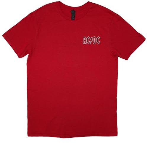 AC/DC Mini Band Logo Lock Up Your Daughters T Shirt L Red