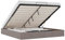 vidaXL Ottoman-Bett ohne Matratze Taupe 160x200 cm Stoff, Bettrahmen, Bettgestell mit Stauraum, Polsterbett, Bettgestell, Bettrahmen mit Stauraum