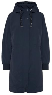 SOCCX Damen Windparka mit Kapuze und Logo-Details