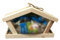 CAILLARD - Mangeoire Tramontane Pin 100% FSC® - Distributeur Aliments - Observation, Preservation des Oiseaux - A Poser Ou Suspendre - L 29,5 x l 10,5 x h 16,5 cm - 1440 g