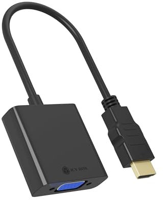 ICY BOX Adaptador HDMI a VGA 2 en 1 (1920 x 1200 Hz), IB-AC502a