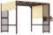 Outsunny Pergola Tonnelle 3 x 2,5 m UV 30+ stable résistante à l'hiver Protection solaire avec toit ouvrant réglable Brise-vue Jardinière autoportante Toit de terrasse pour jardin, balcon, marron
